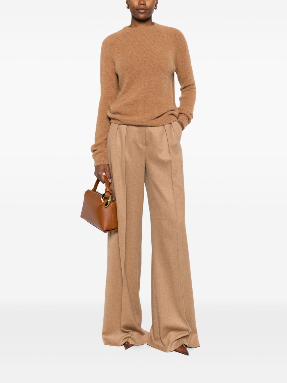Base Sweaters Camel Fabric