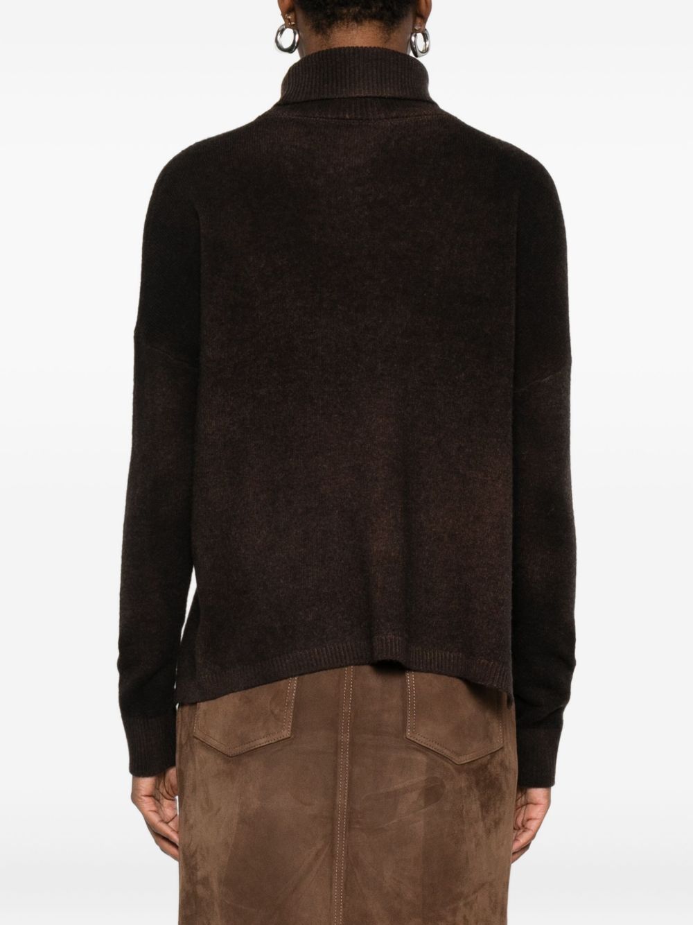 Base Sweaters Brown Fabric