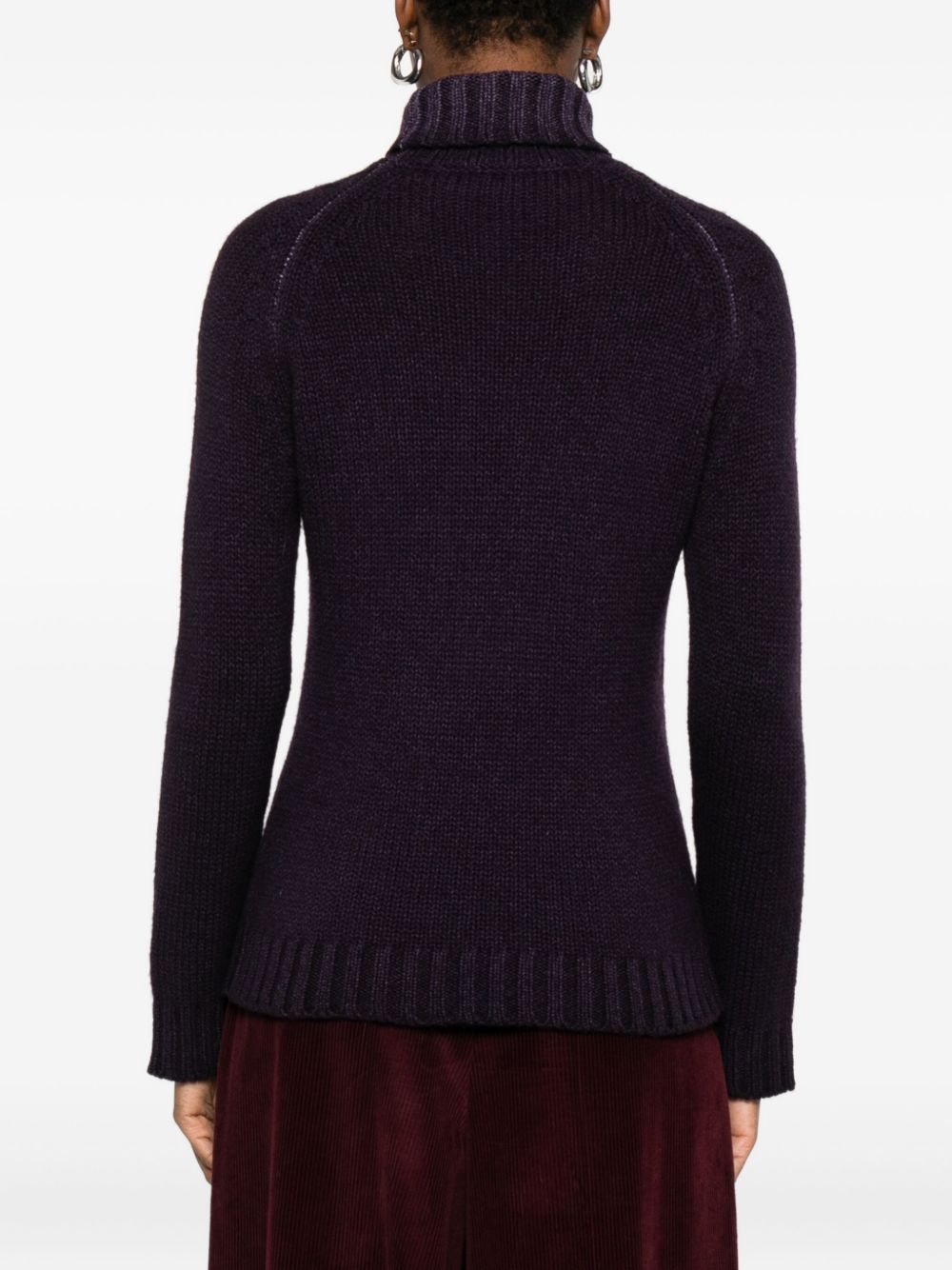 Base Sweaters Purple Fabric