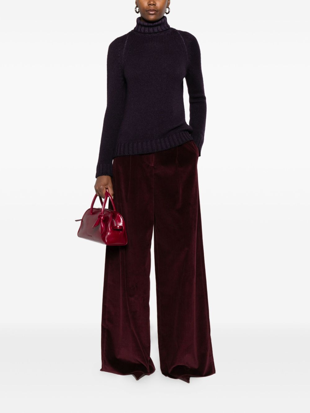 Base Sweaters Purple Fabric