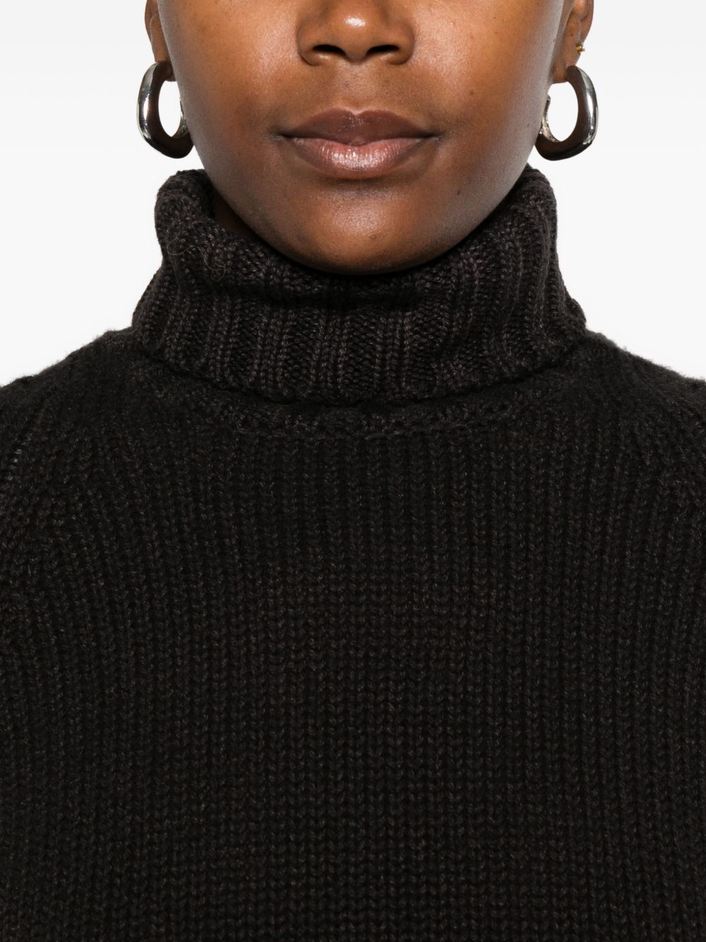 Base Sweaters Brown Fabric
