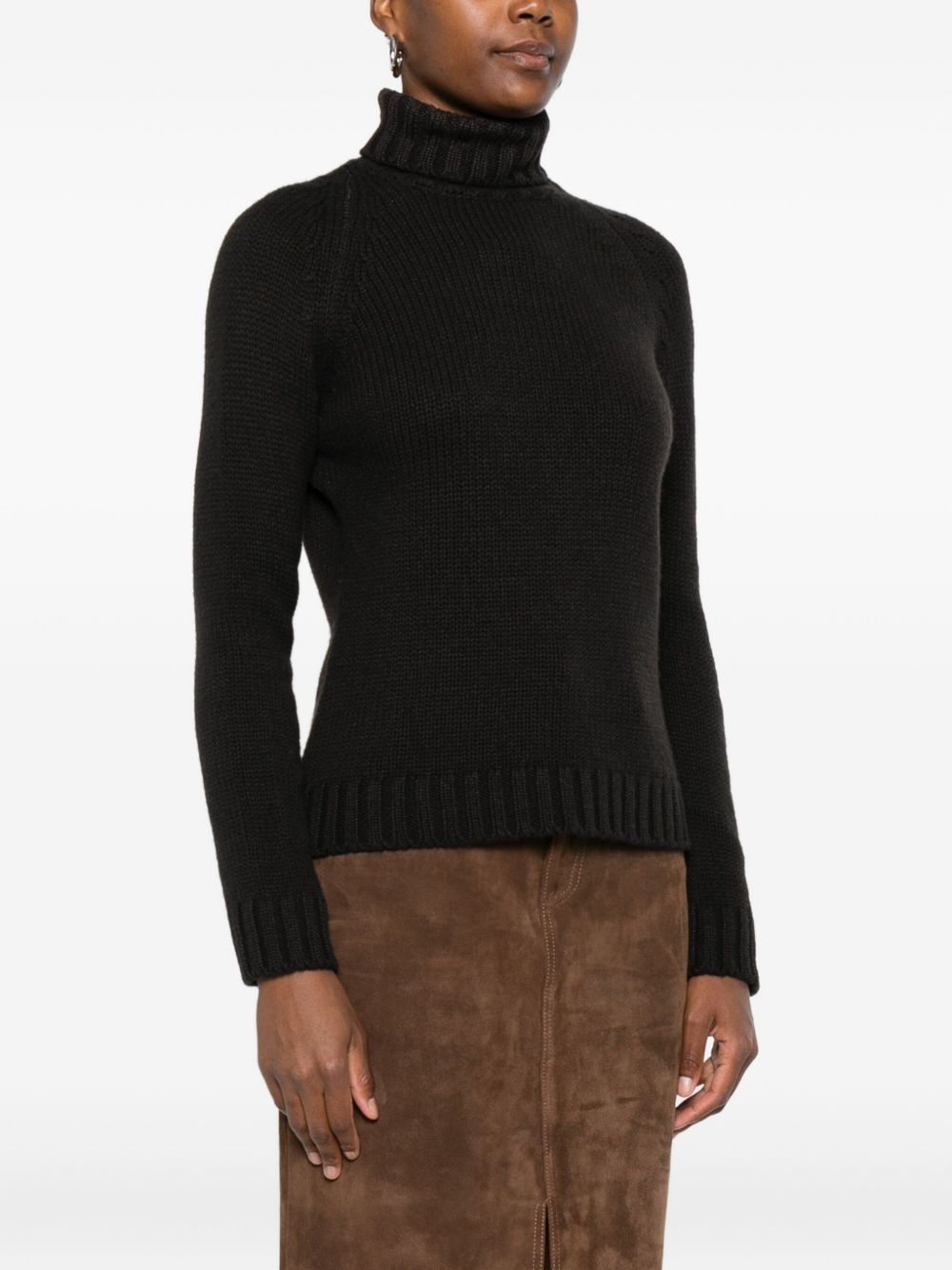 Base Sweaters Brown Fabric