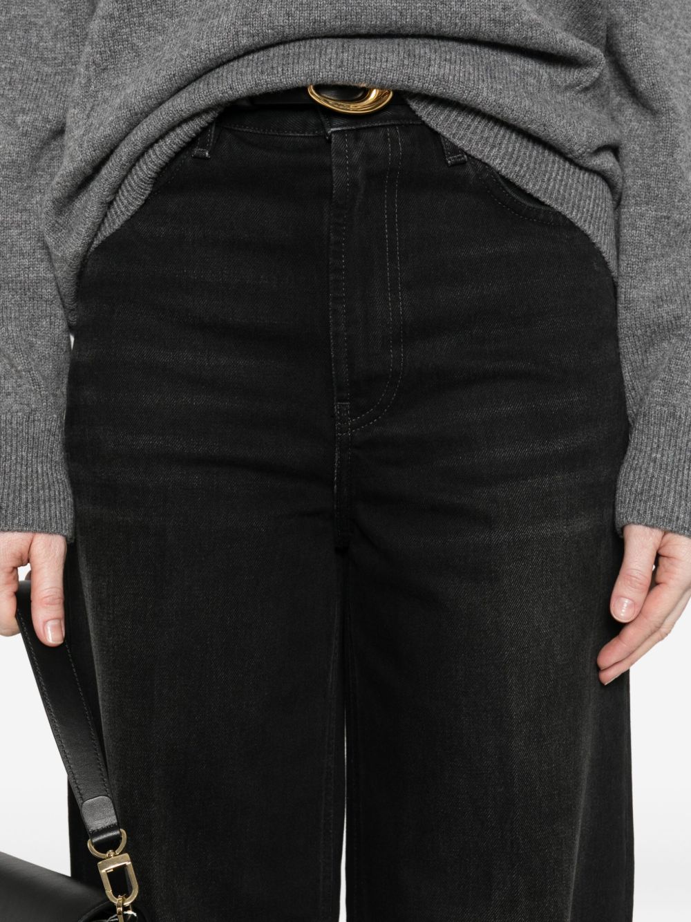 Toteme Main Jeans Black Cotton