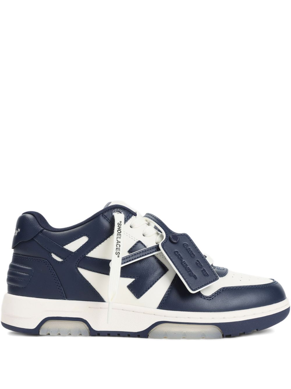 Off White Sneakers Blue Outer: Leather