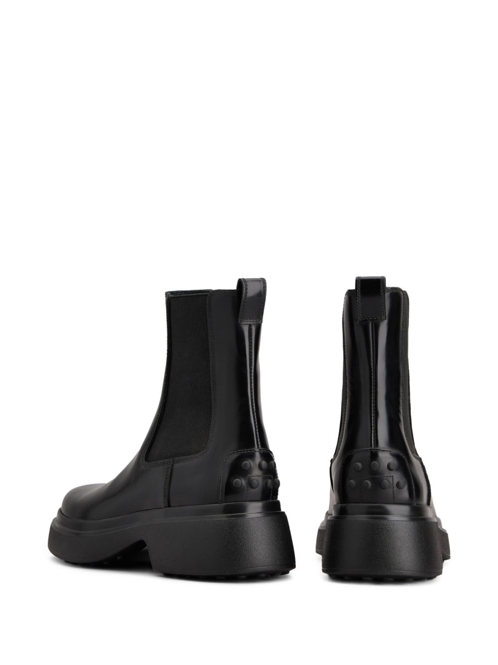 Tods Boots Black Calf Leather