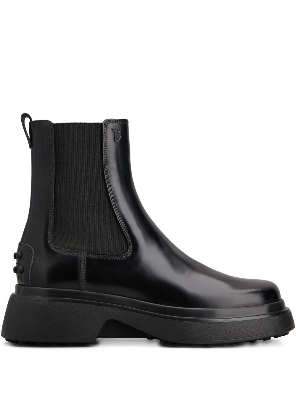 Tods Boots Black Calf Leather