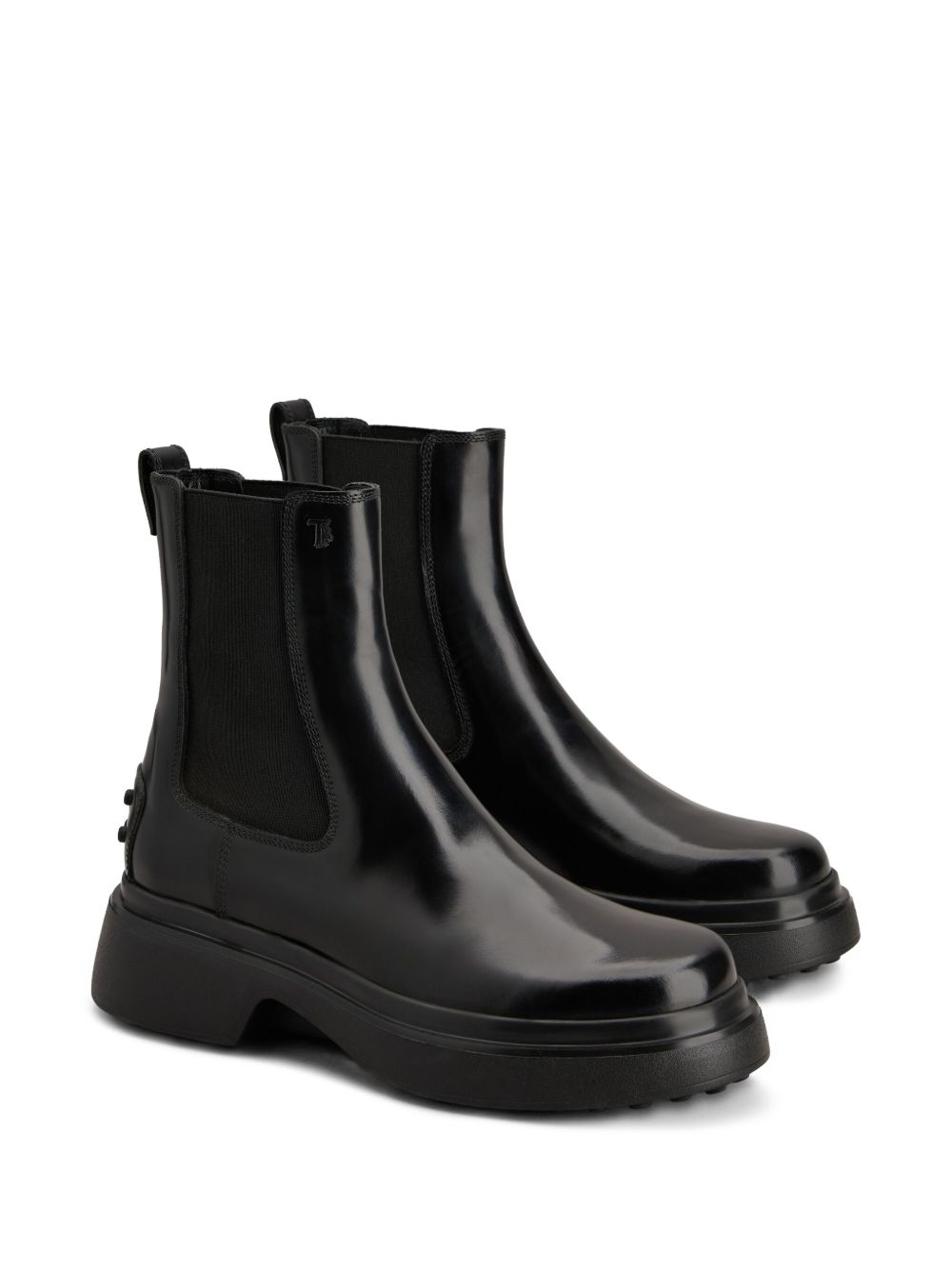 Tods Boots Black Calf Leather