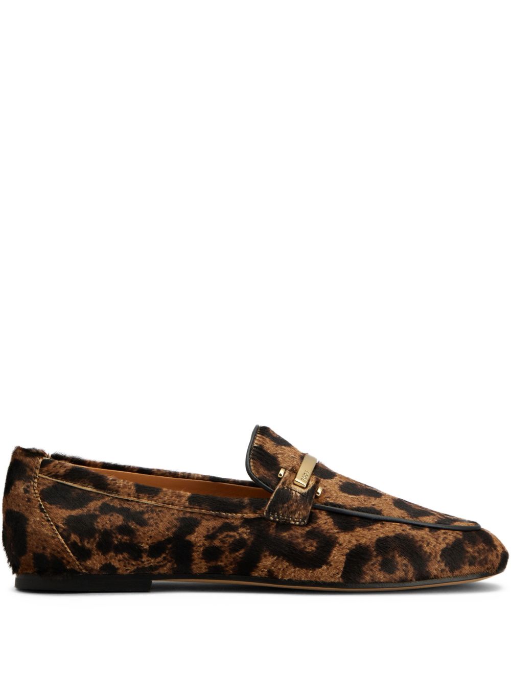 Tods Flat Shoes Brown Calf Leather