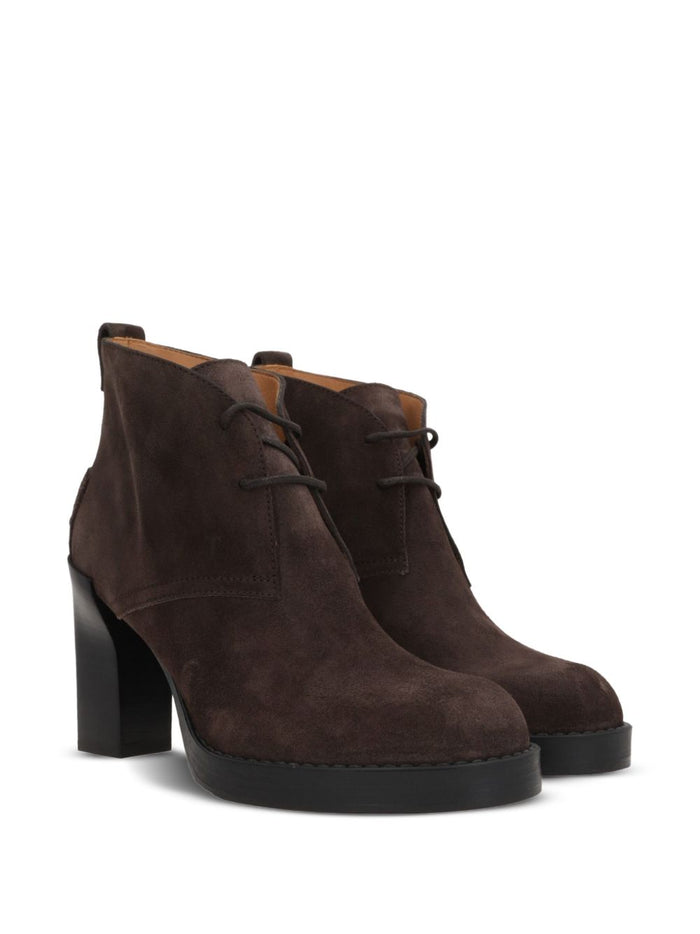 Tods Boots Brown Leathear