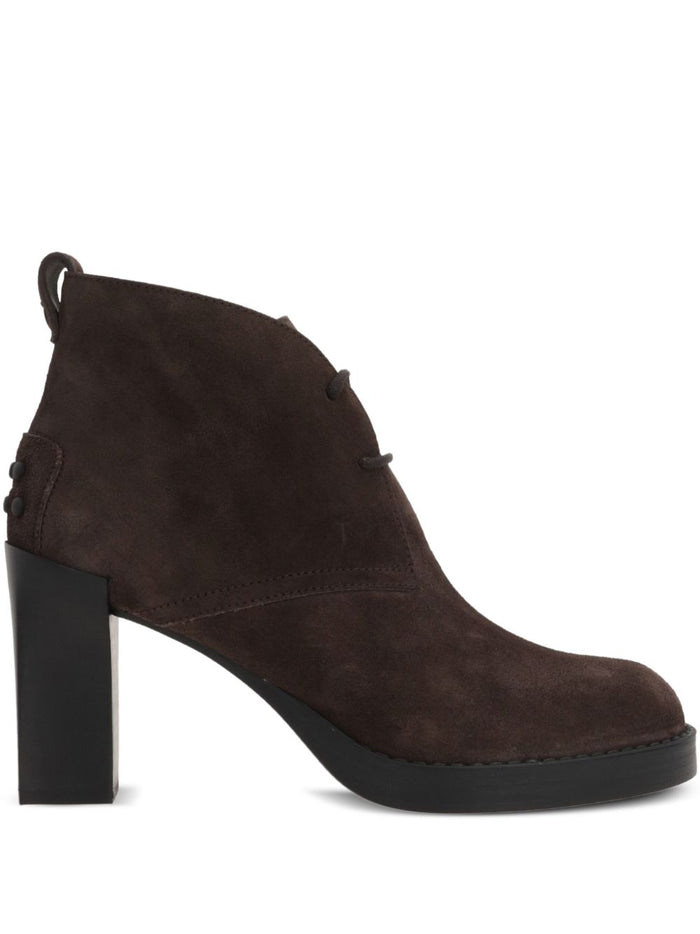 Tods Boots Brown Leathear