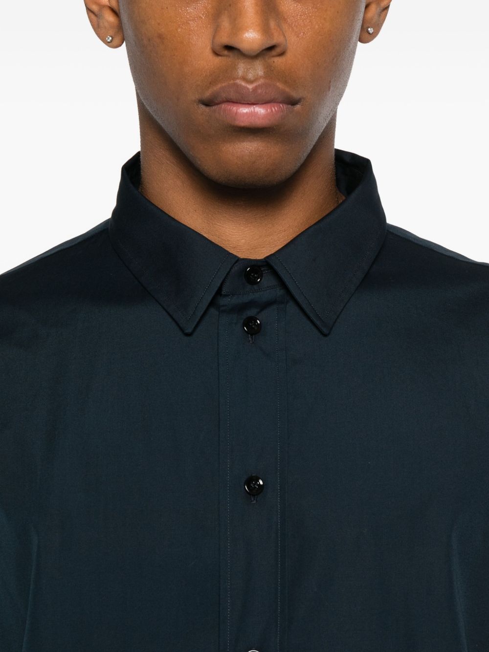 Saint Laurent Shirts Blue Cotton