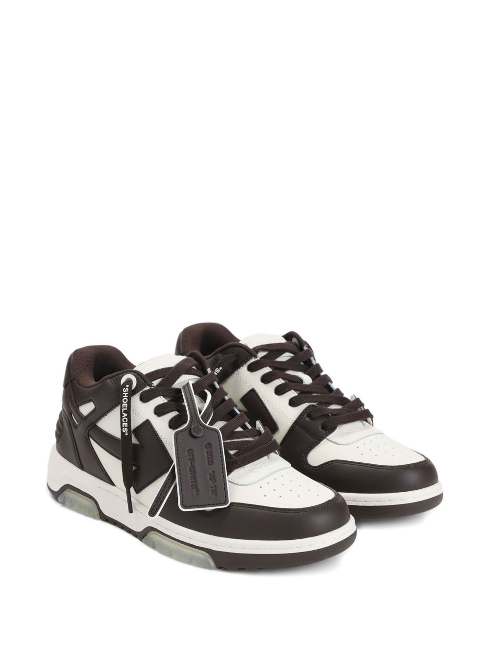 Off White Sneakers Marrone Outer: Leather