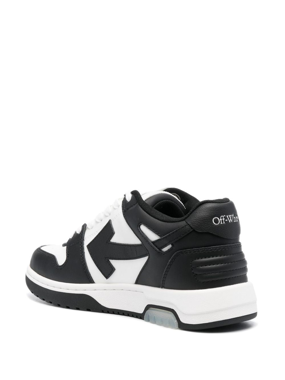 Off White Sneakers Black Leather