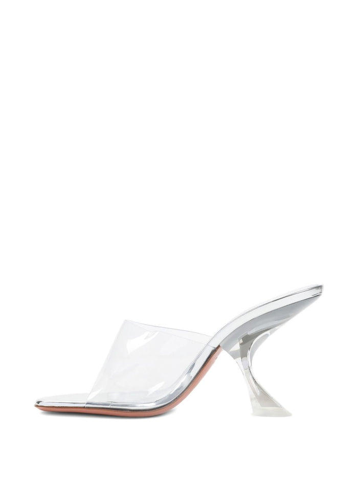 Amina Muaddi Sandals Grey Pvc