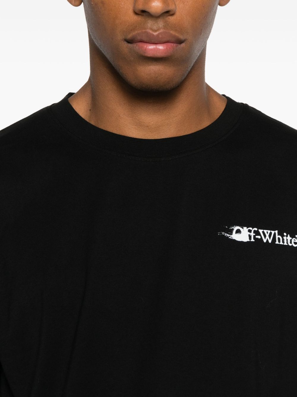 Off White T-Shirts And Polos Black Fabric