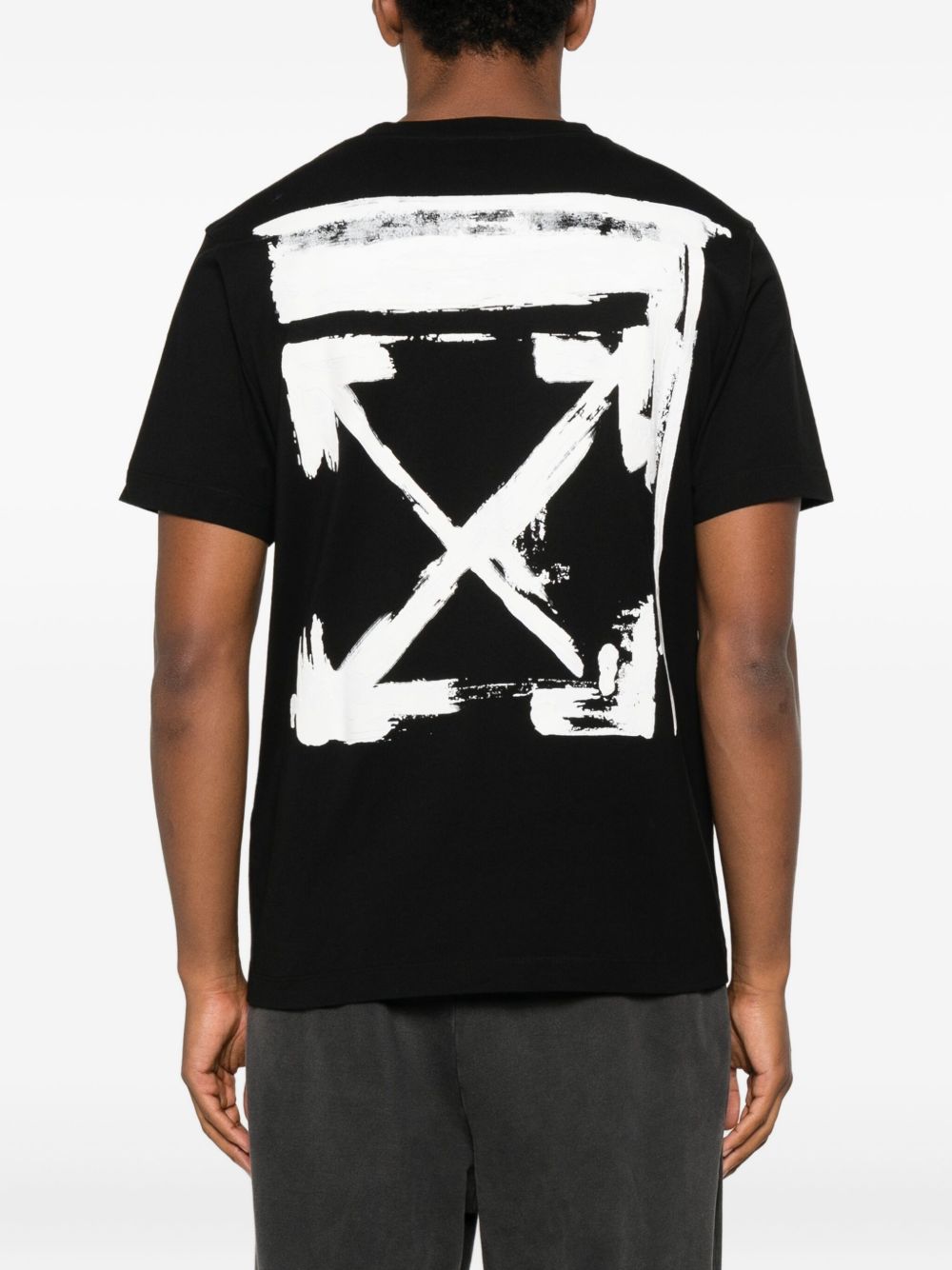 Off White T-Shirts And Polos Black Fabric