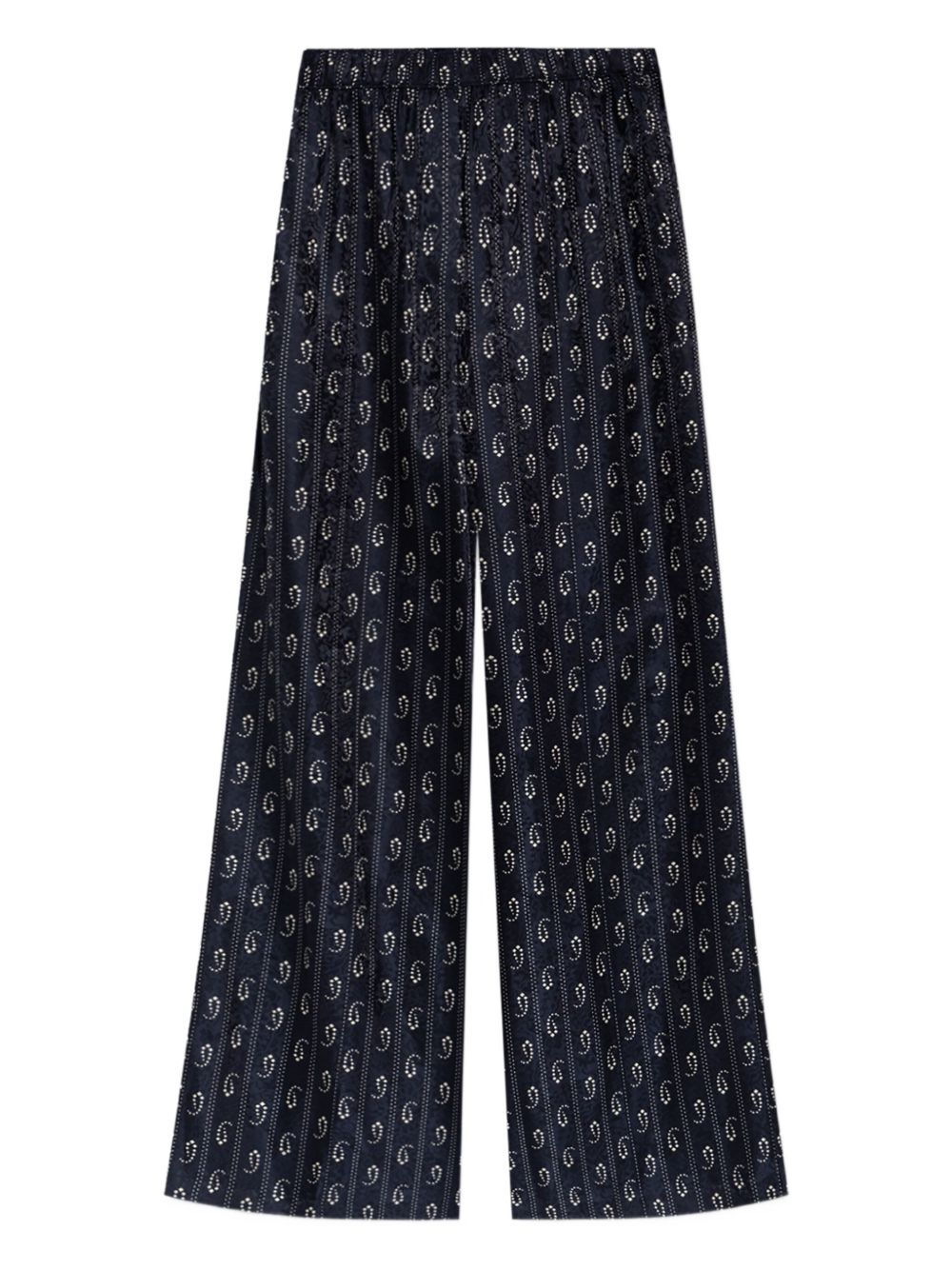 Tory Burch Trousers Blue Viscose