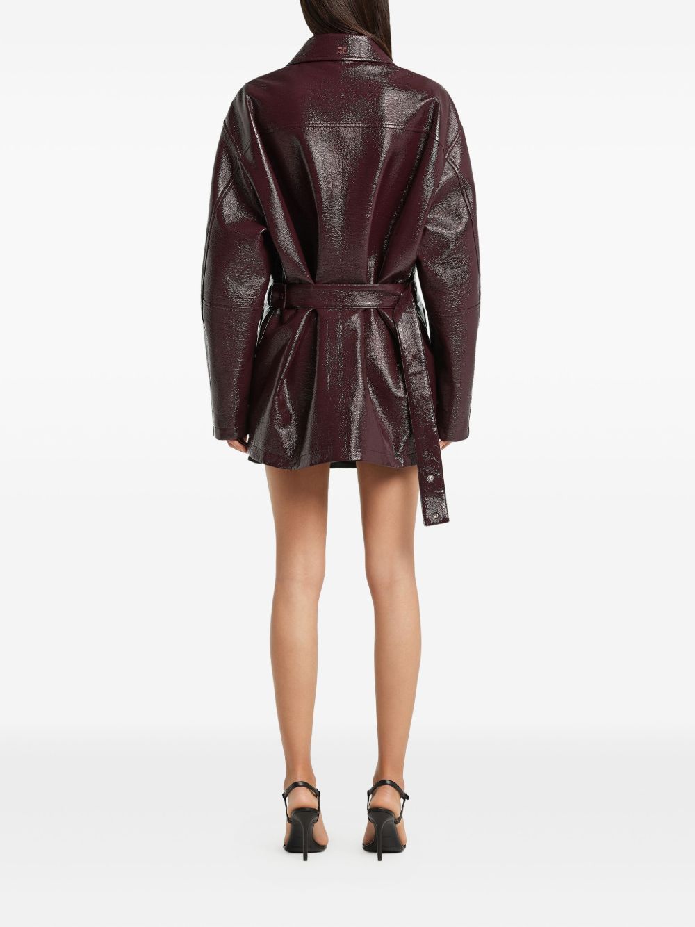 Courreges Coats Bordeaux