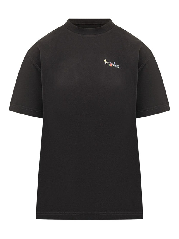 Off White Arrow Glass Flower cotton t-shirt