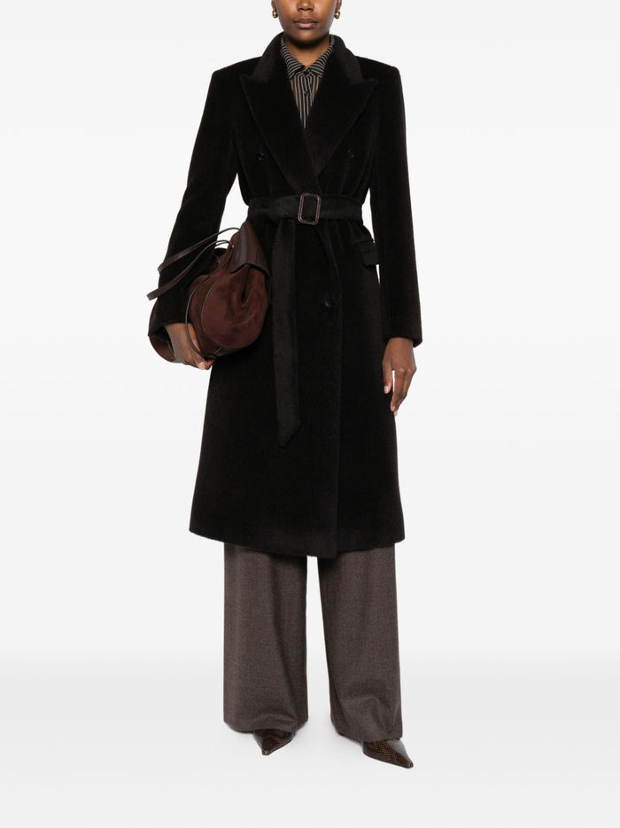 Tagliatore Coats Brown Alpaca