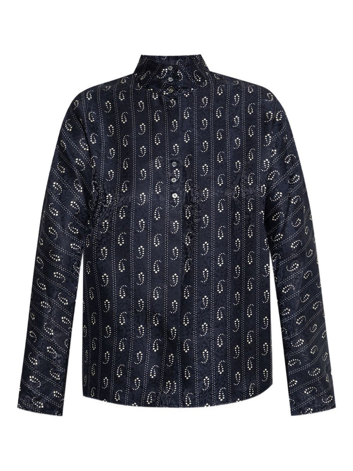 Tory Burch Shirts Blue Viscose