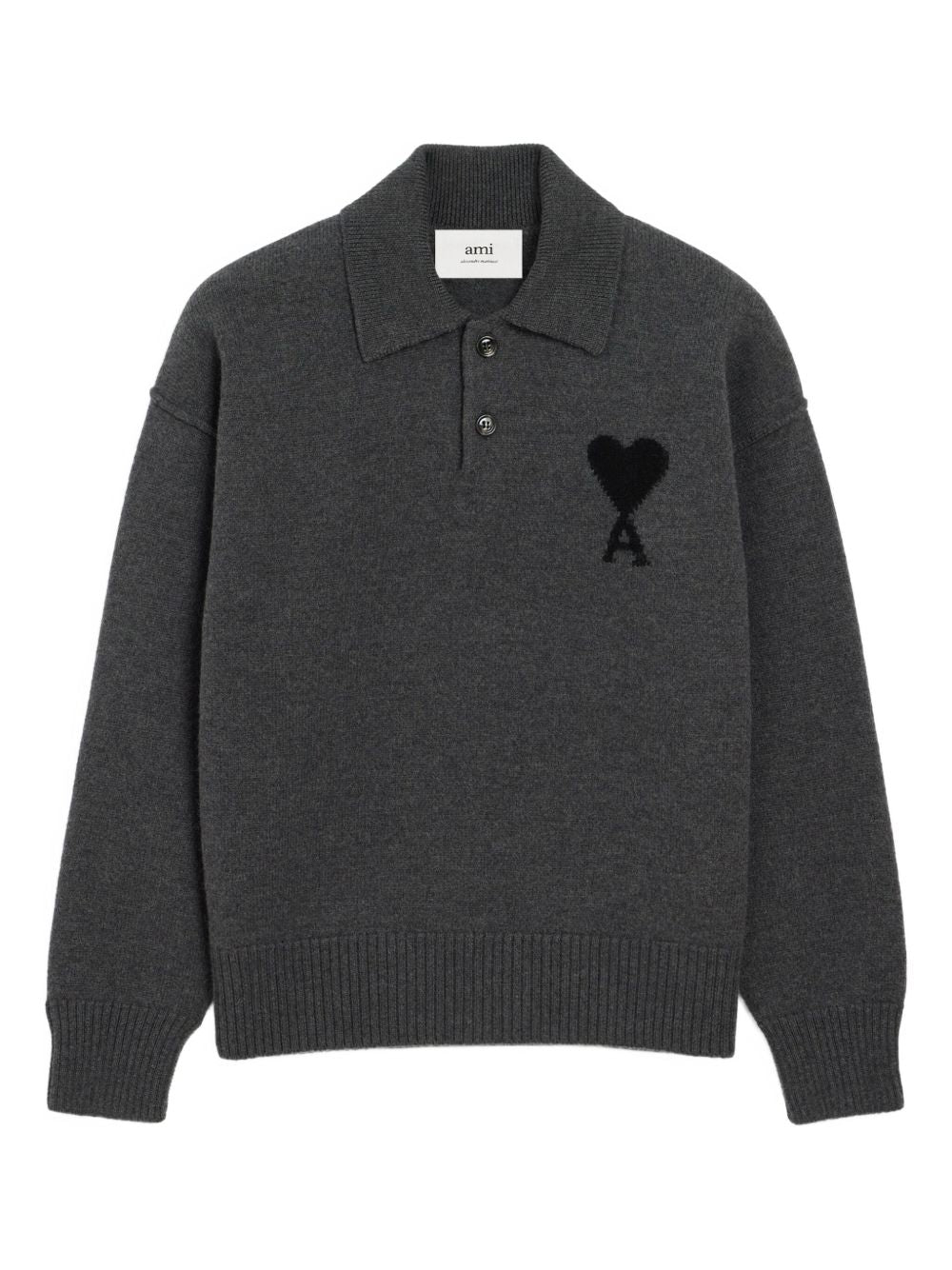 Ami Paris T-Shirts And Polos Grey Other->fabric100.0 %