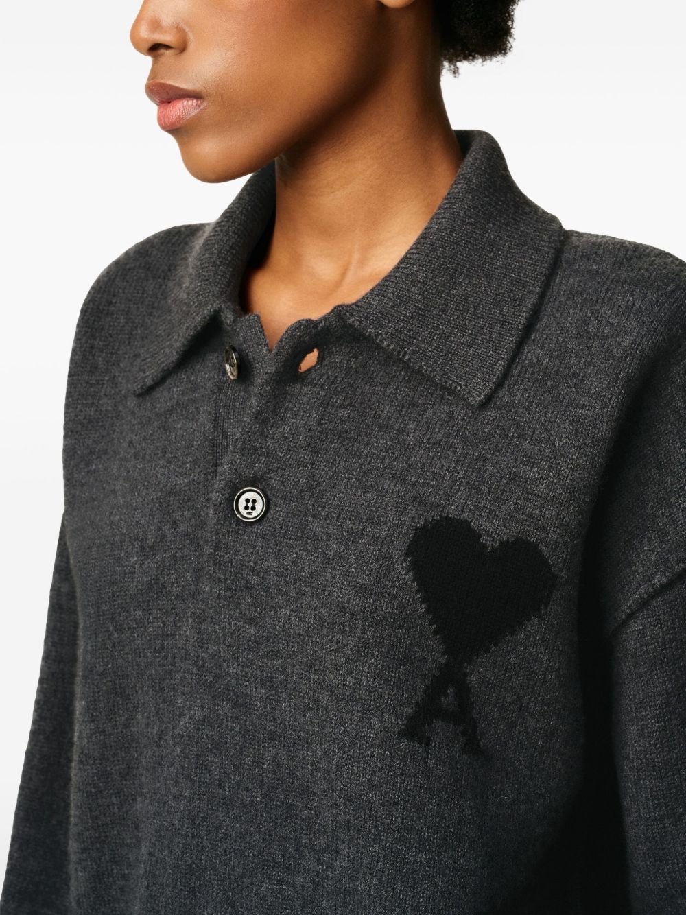 Ami Paris T-Shirts And Polos Grey Other->fabric100.0 %