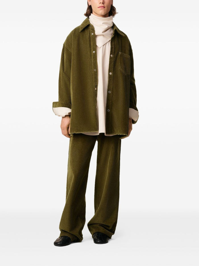 Ami Paris Shirts Brown Fabric
