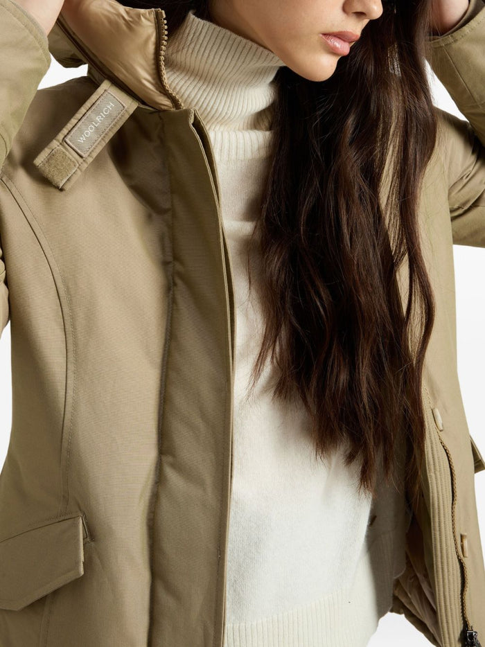 Woolrich Coats Beige Cotton Polyamide