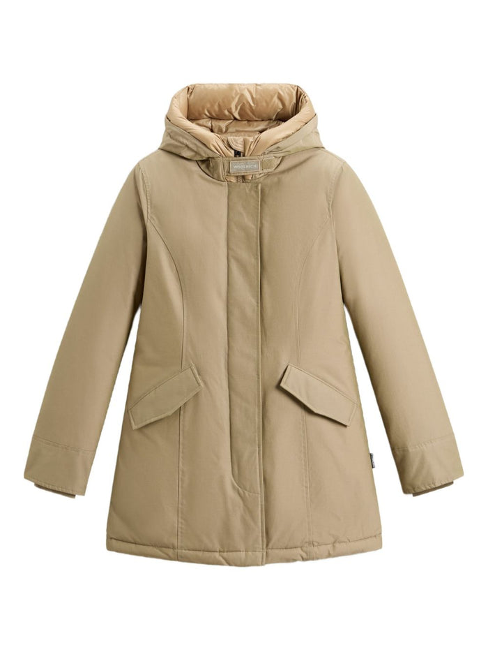 Woolrich Coats Beige Cotton Polyamide