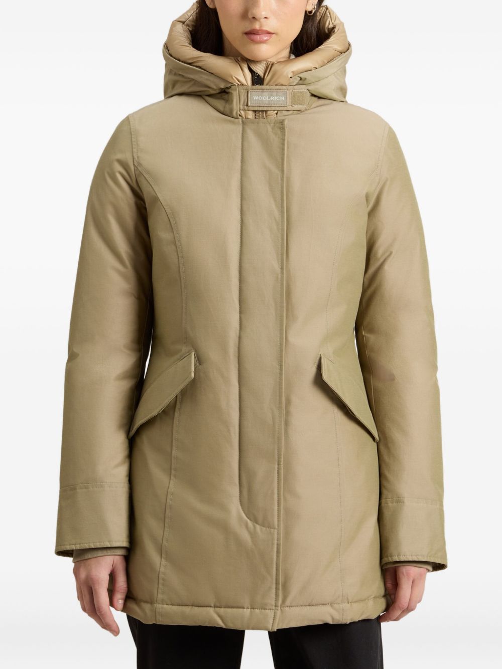 Woolrich Coats Beige Cotton Polyamide