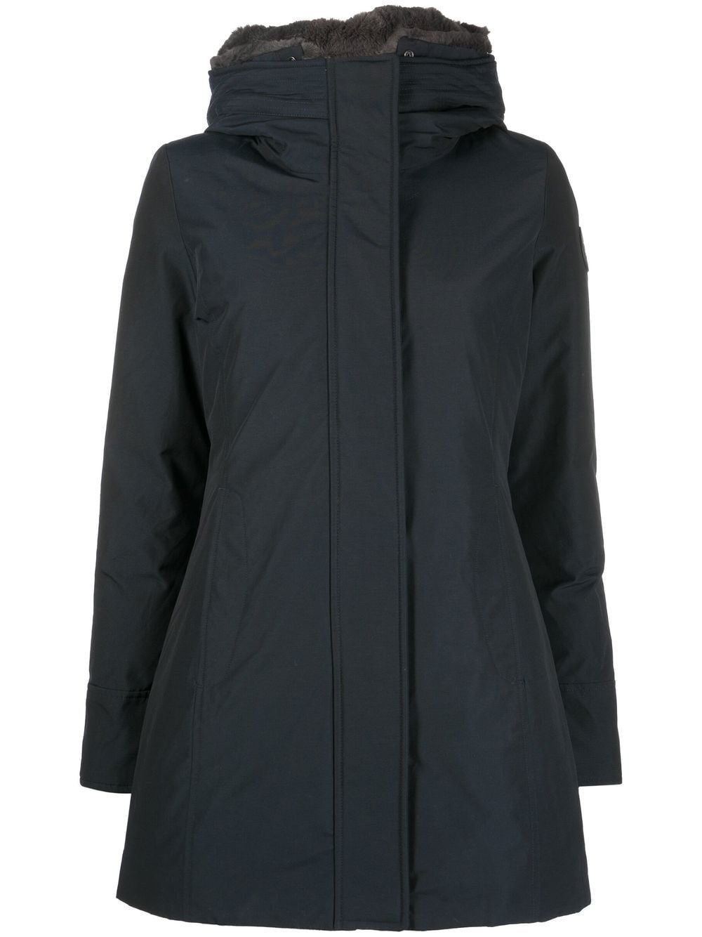 Woolrich Coats Blu Cotton Polyamide