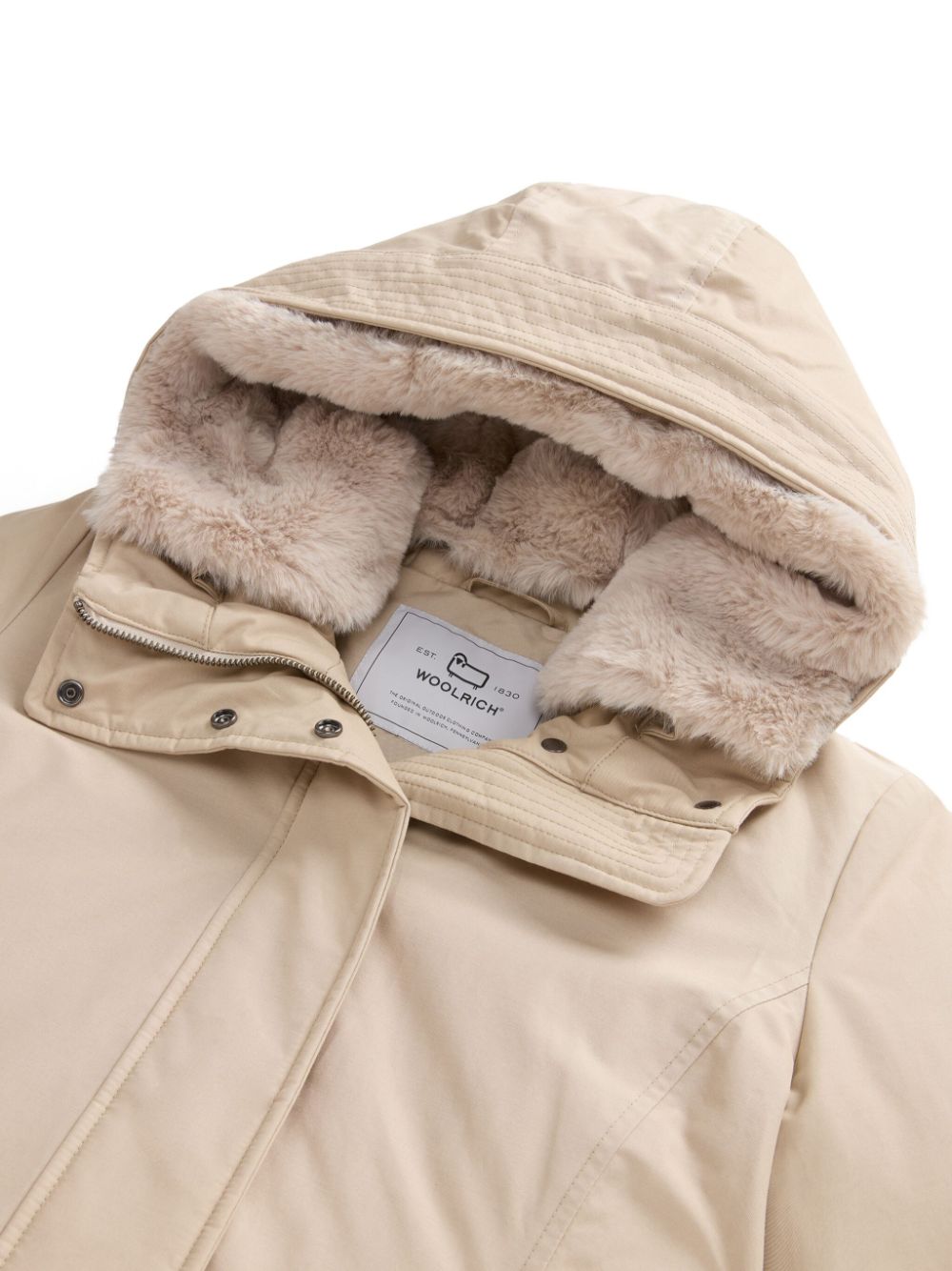 Woolrich Coats Beige Cotton Polyamide
