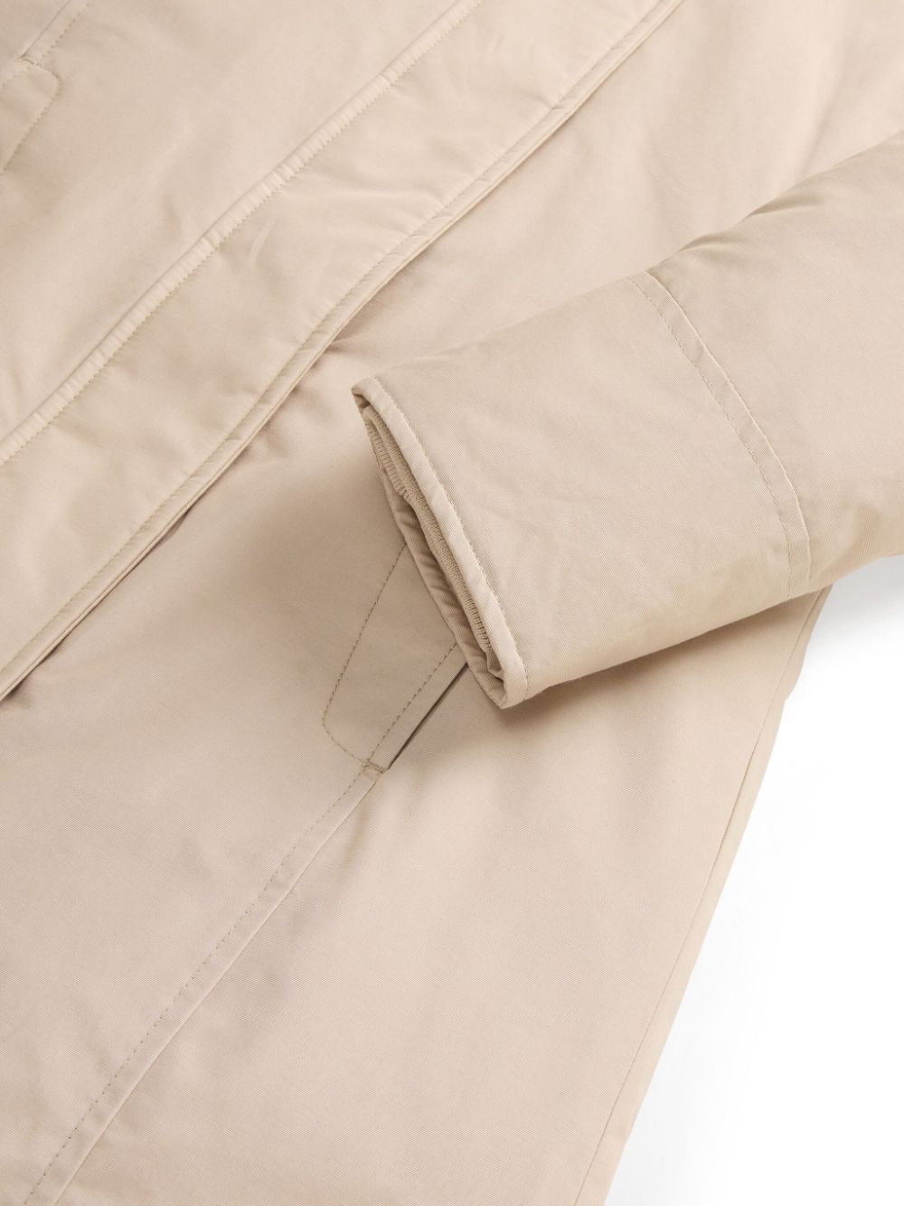 Woolrich Coats Beige Cotton Polyamide