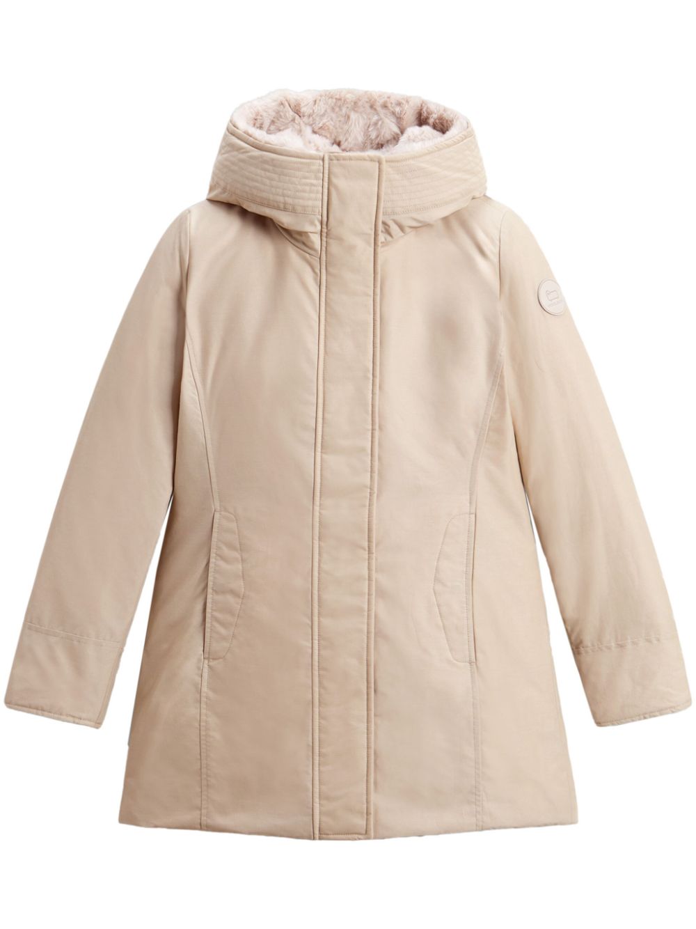 Woolrich Coats Beige Cotton Polyamide