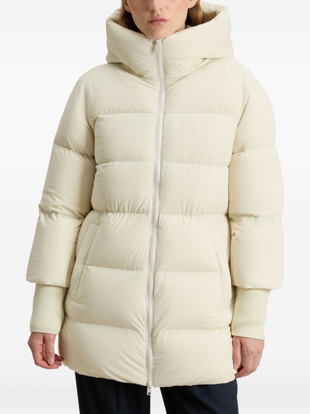 Woolrich Coats Bianco Polyamide Elastane