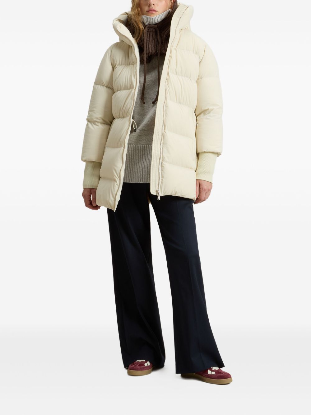 Woolrich Coats Bianco Polyamide Elastane