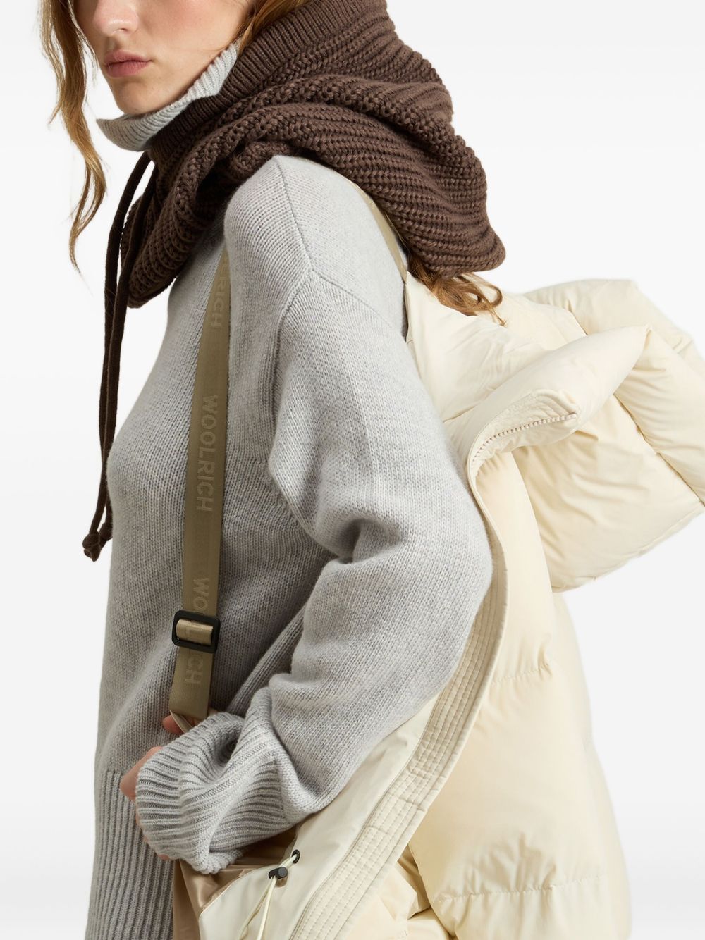 Woolrich Coats Bianco Polyamide Elastane