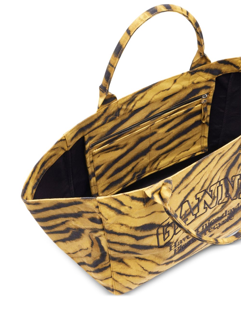Ganni Bags Kaki Recycled Cotton