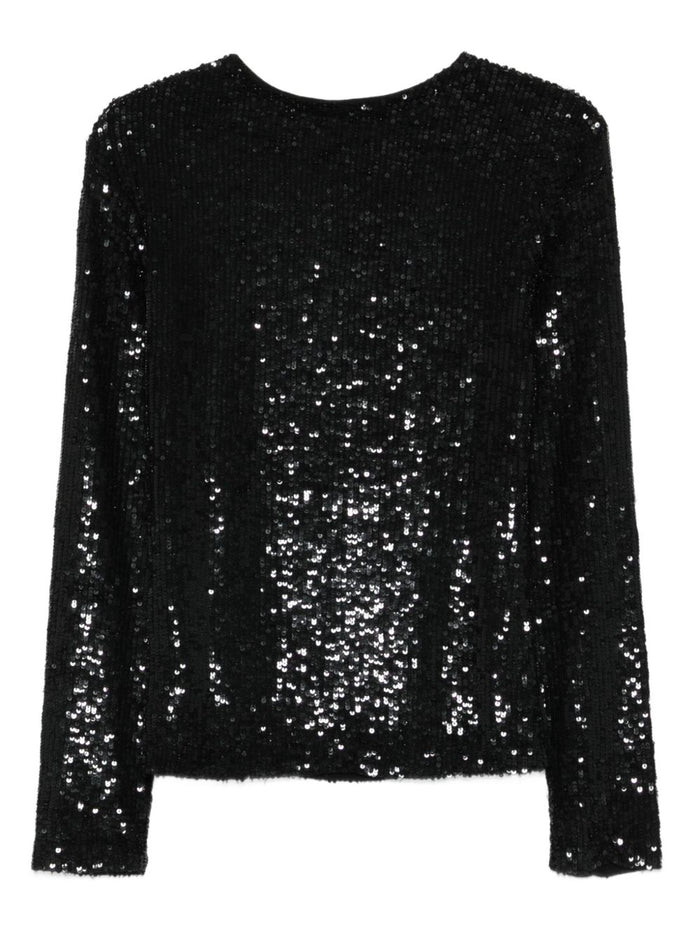 Parosh Top Black Outer: Pvc