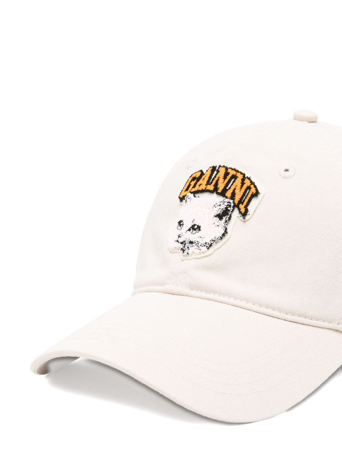 Ganni Hats Beige Organic Cotton