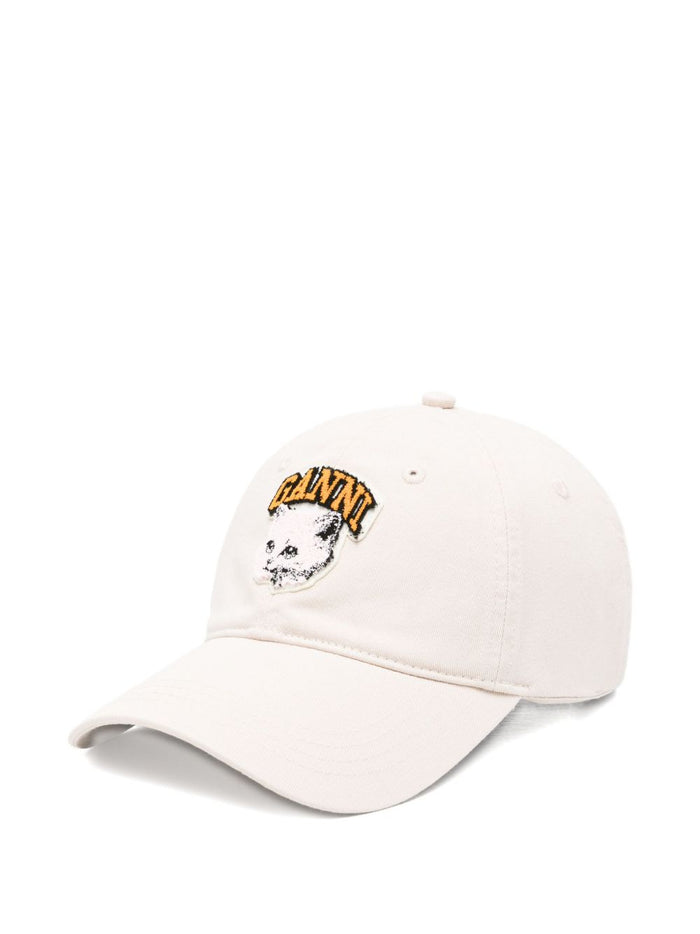 Ganni Hats Beige Organic Cotton