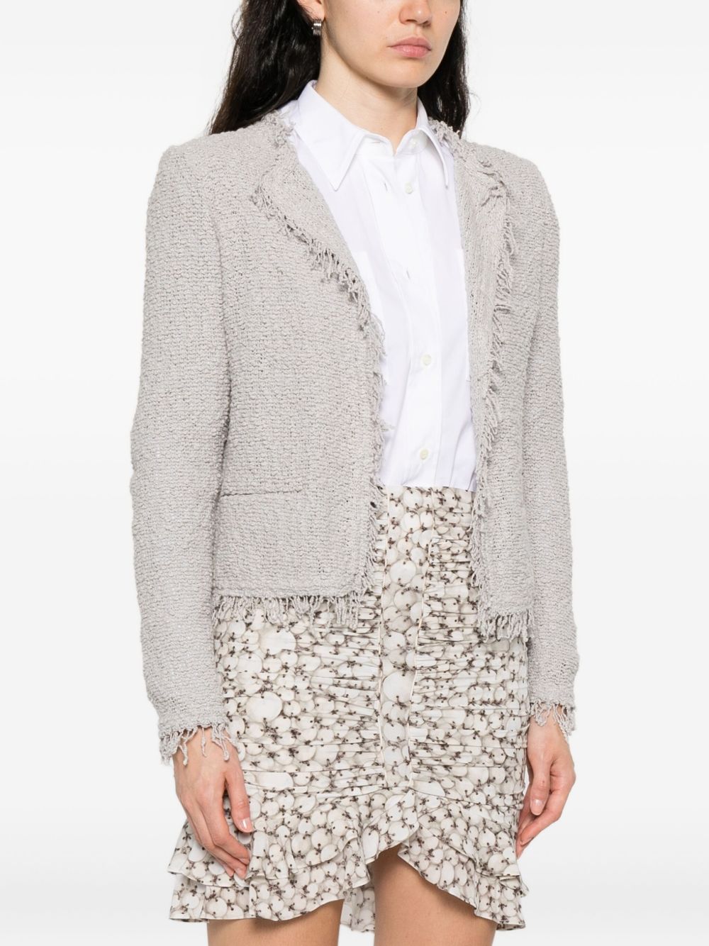 Iro Jackets Light Grey Outer: Cotton