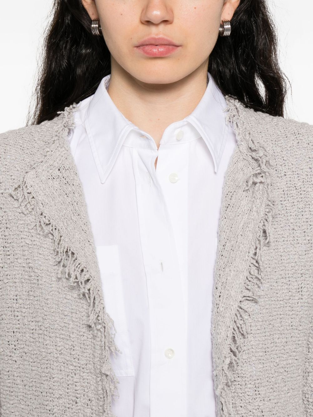 Iro Jackets Light Grey Outer: Cotton