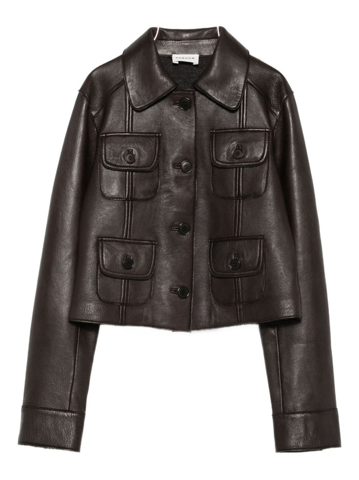Parosh Jackets Brown Lamb Skin