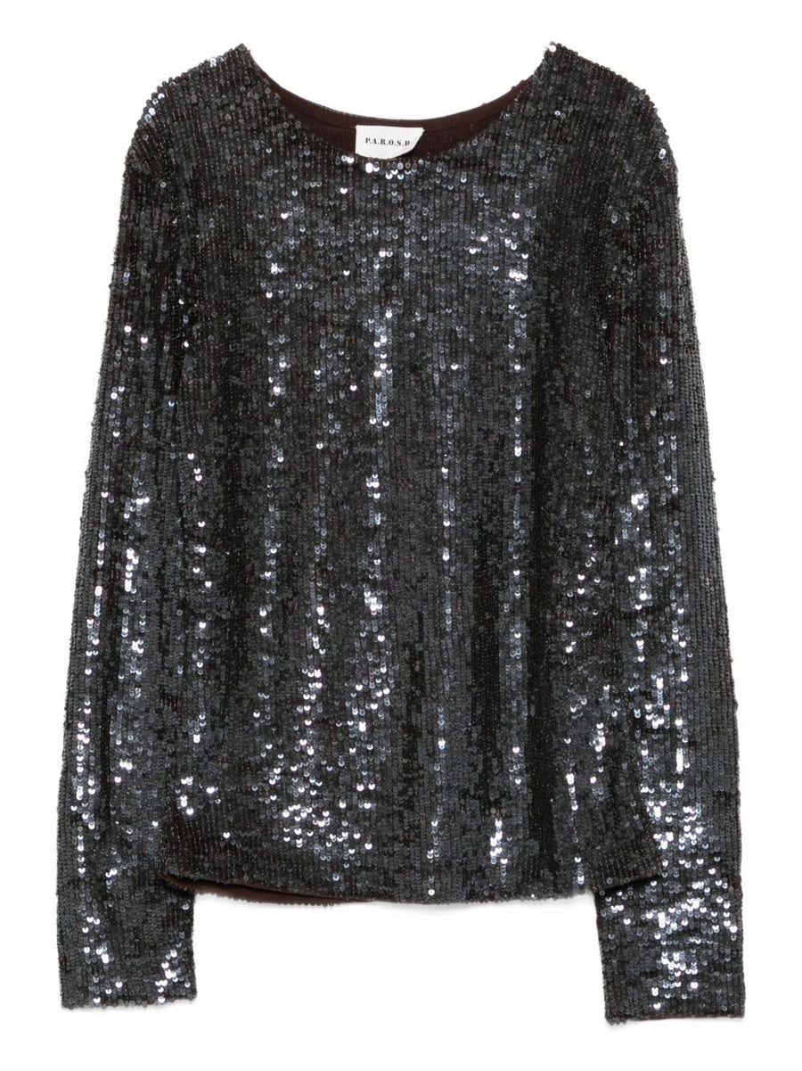 P.A.R.O.S.H. Sequined top