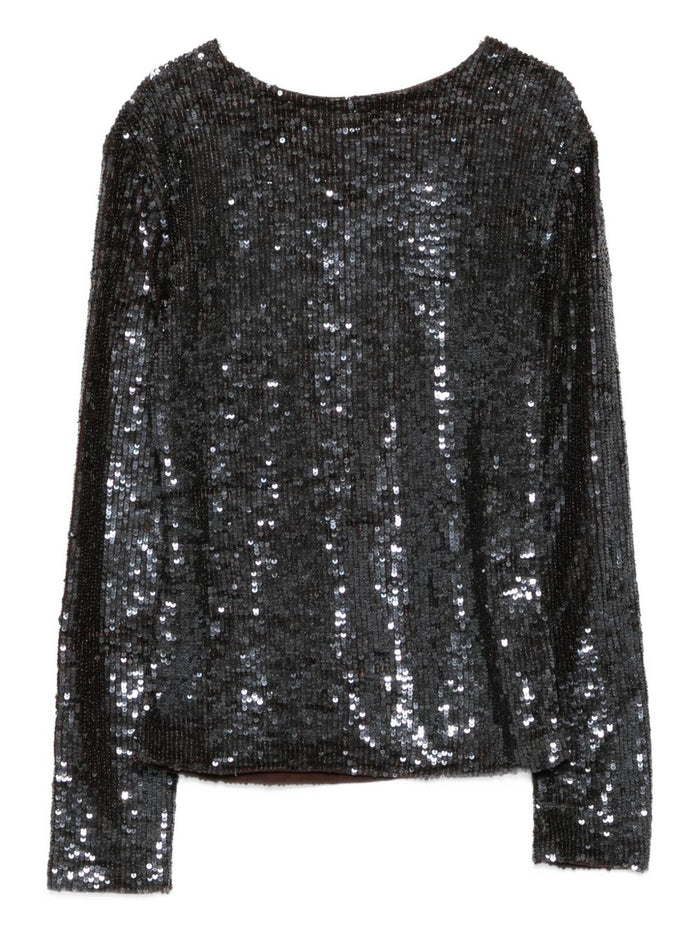 Parosh Top Brown Viscose