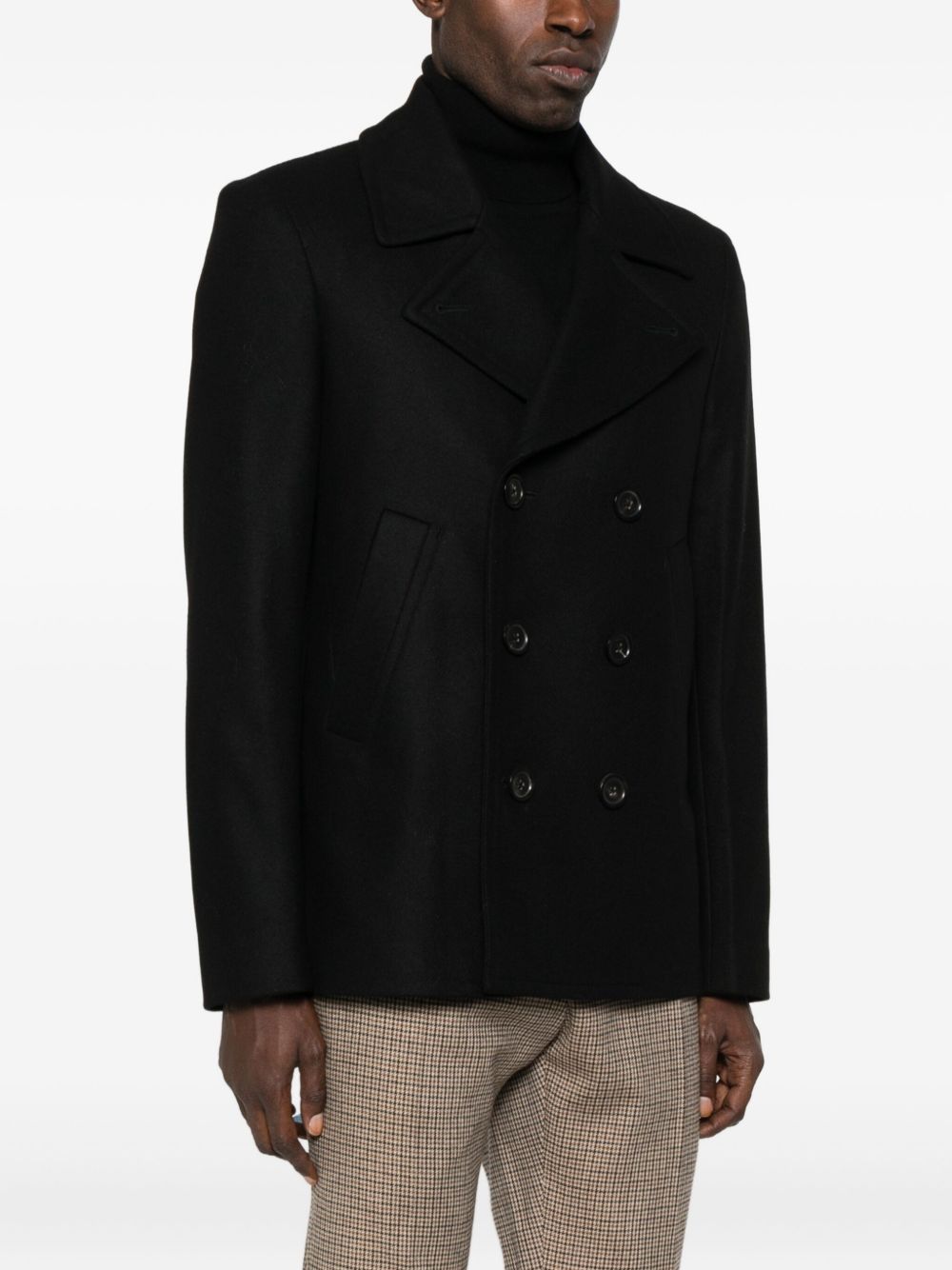 Paul Smith Coats Black Wool