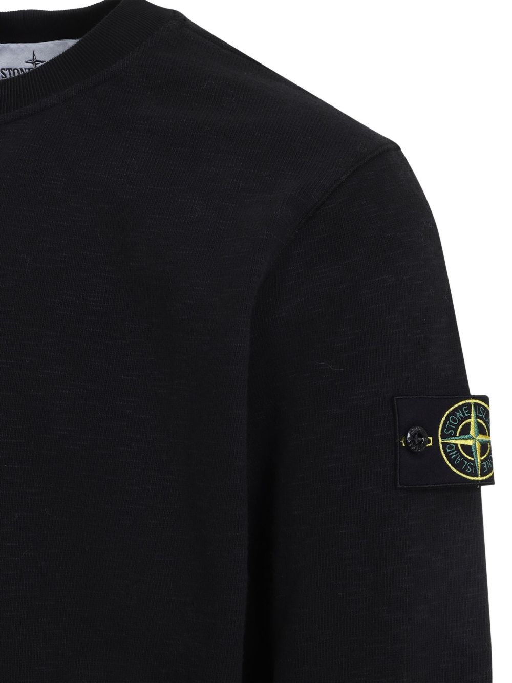 Stone Island Sweaters Black Cotton