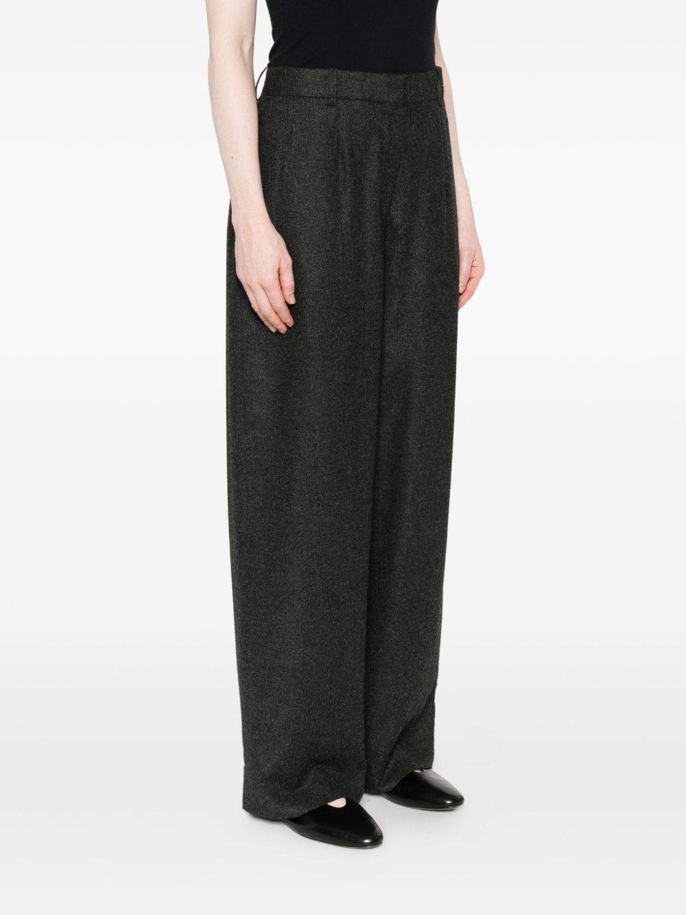 Toteme Main Trousers Grey Viscose